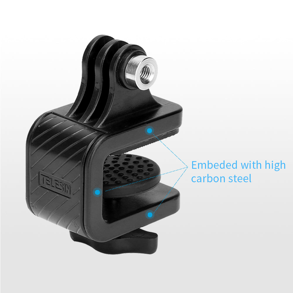 Uniqkart GP-HBM-HB6 For GoPro Hero 9 / 10 / 11 / DJI Osmo Action Skateboard Camera Holder Stand Clamp Mount Bracket