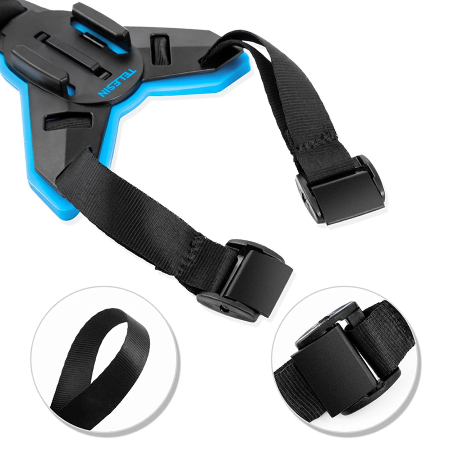 Uniqkart GP-HBM-MT6 For GoPro/DJI Osmo Action Motorcycle Helmet Chin Mount Holder Camera Bracket Stand