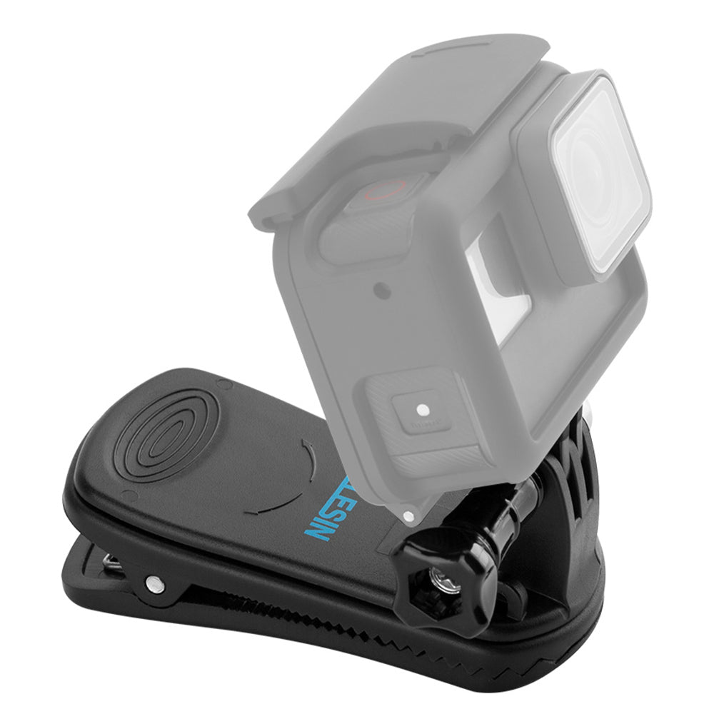 Uniqkart GP-JFM-003 For DJI Osmo Pocket/Action 360 Degrees Rotation Camera Backpack Clip Clamp Mount Stand