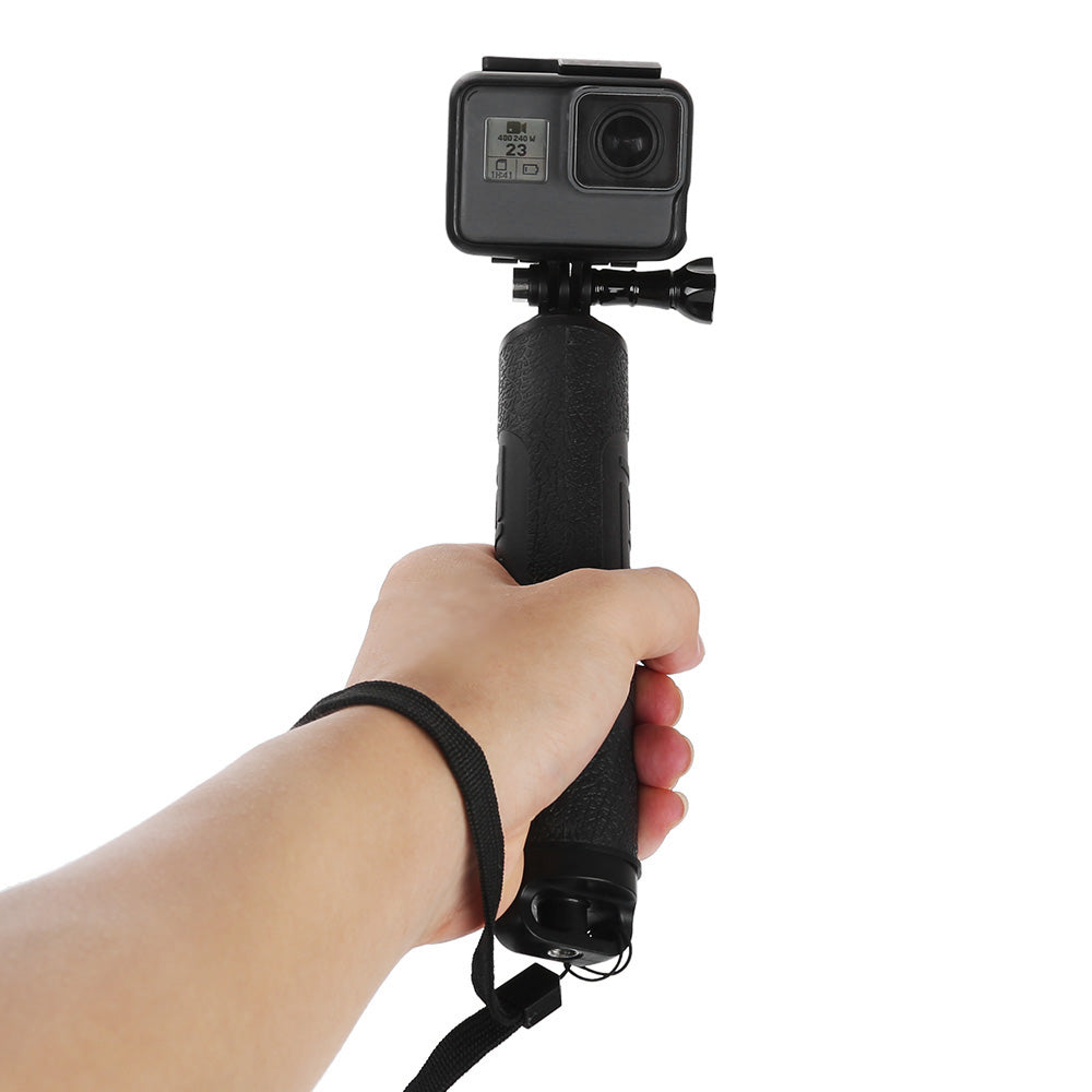 Uniqkart GP-MFW-300 For GoPro Action Camera Waterproof Selfie Stick Tripod Stand Floating 3-Way Grip Arm Monopod