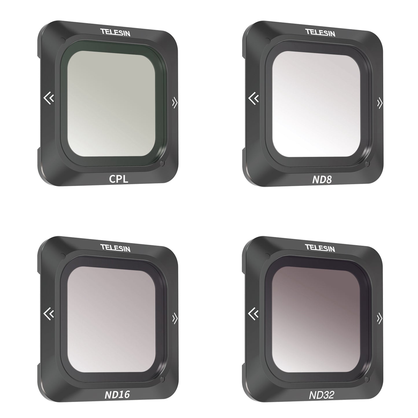 Uniqkart OA-FLT-004 For DJI Action 2 4Pcs/Set CPL+ND8/16/32 Camera Lens Filter Magnetic Optical Glass Lens Filter
