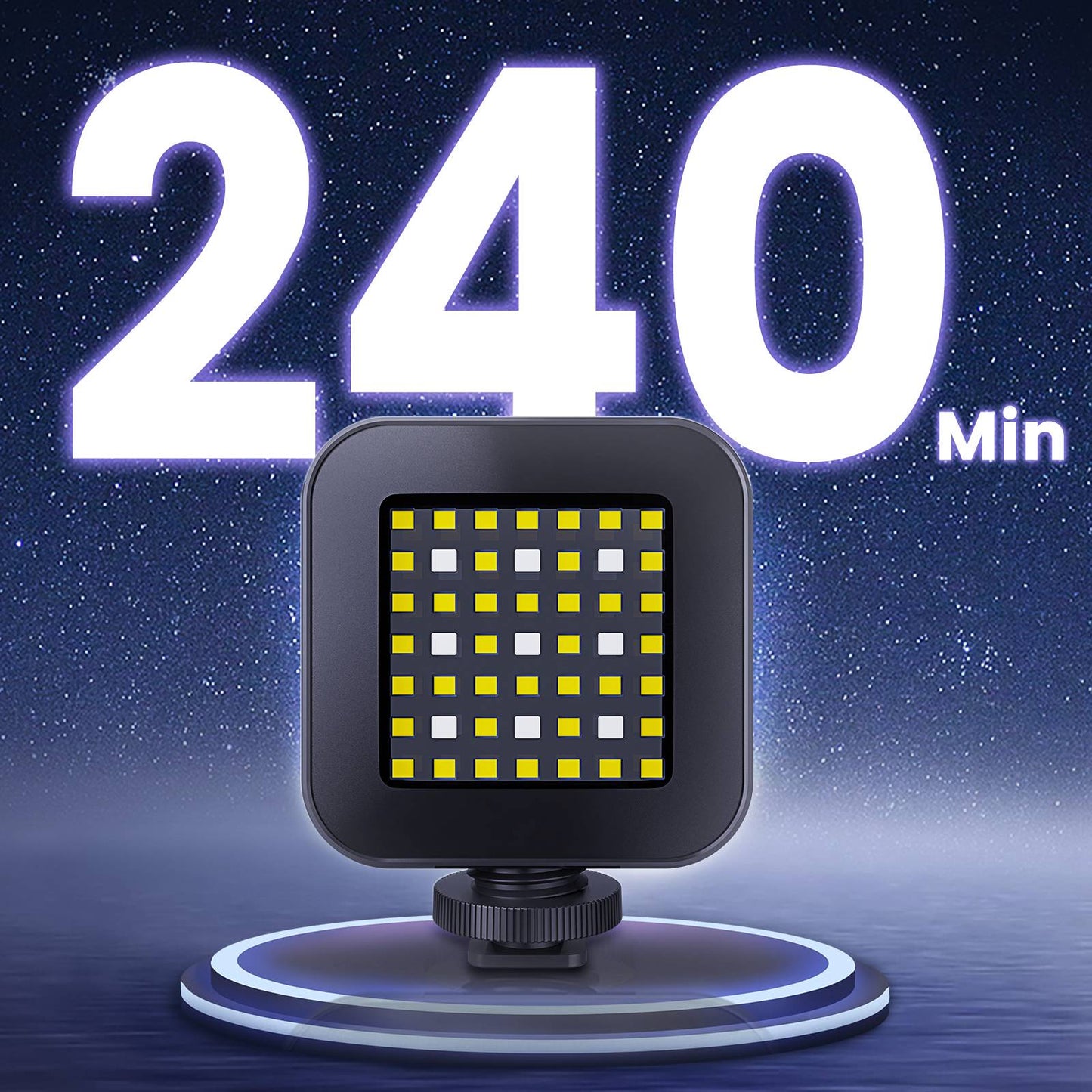 Uniqkart TE-BGD-004 30m RGB Diving Fill Light Portable Mini Video Light with 7 Lighting Mode for Indoor Shooting Live-Streaming