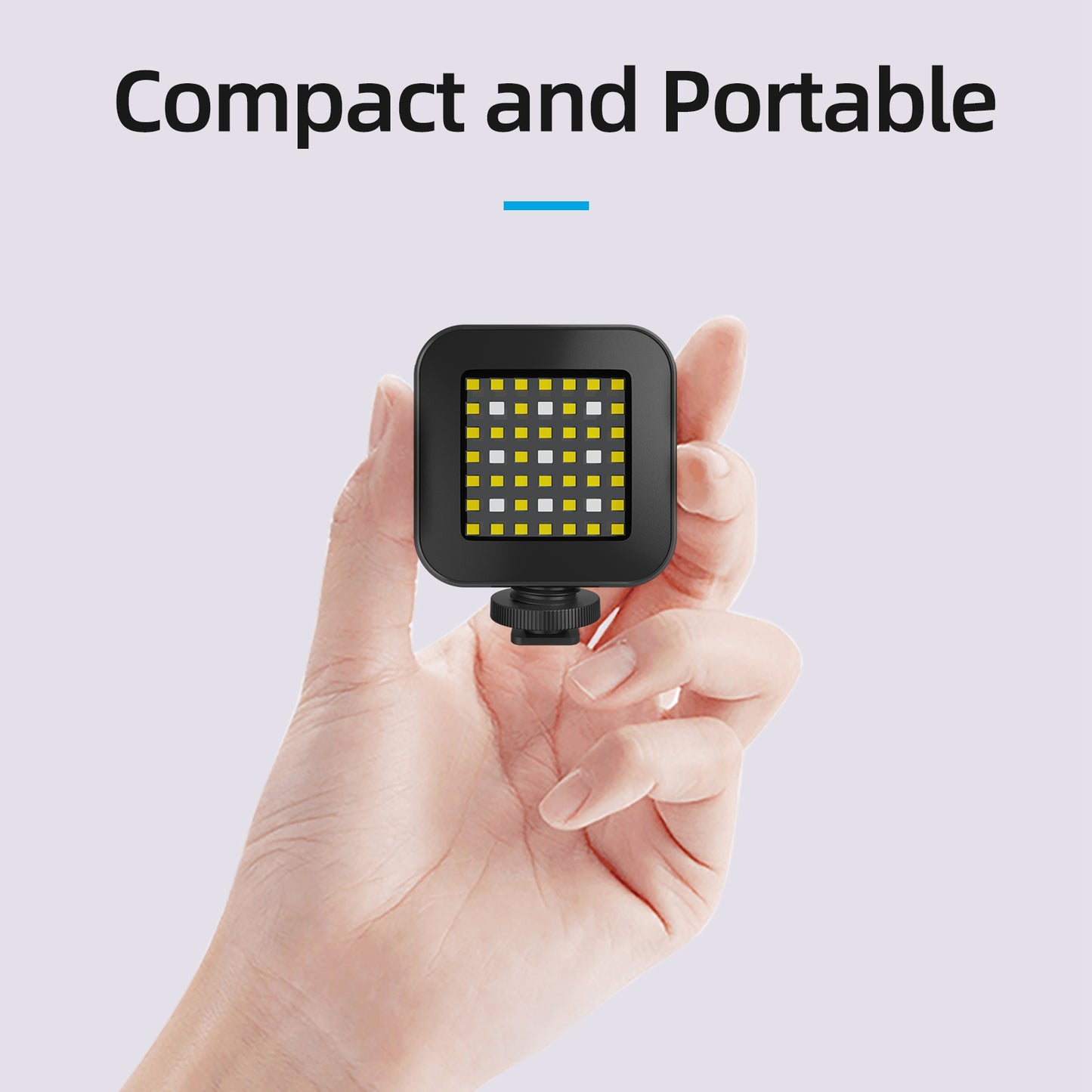 Uniqkart TE-BGD-004 30m RGB Diving Fill Light Portable Mini Video Light with 7 Lighting Mode for Indoor Shooting Live-Streaming
