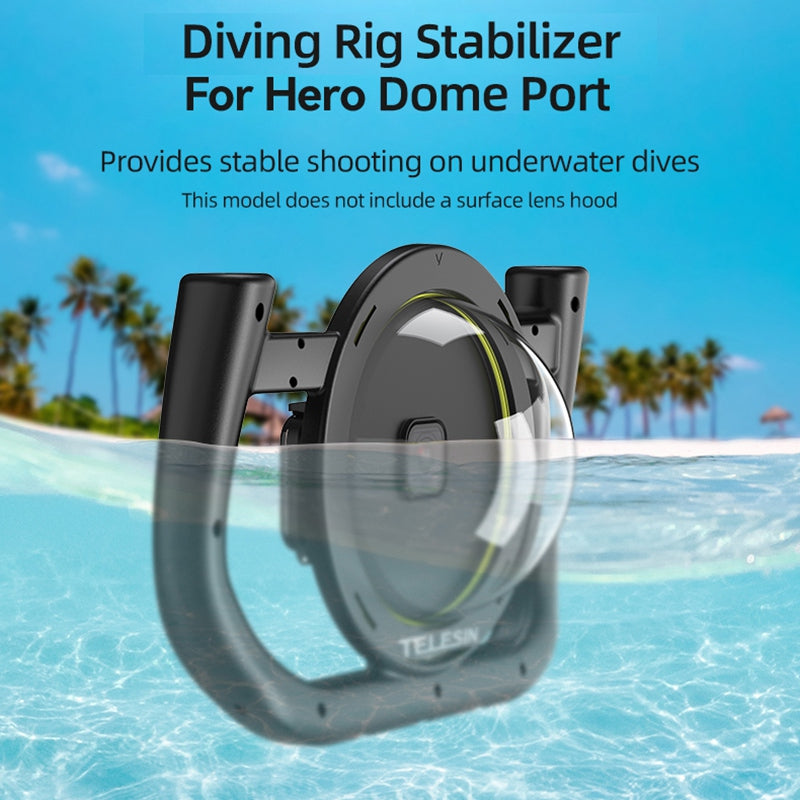 Uniqkart GP-DSD-001 For GoPro Dome Port Action Camera Waterproof Housing Handheld Diving Stand Rig Stabilizer