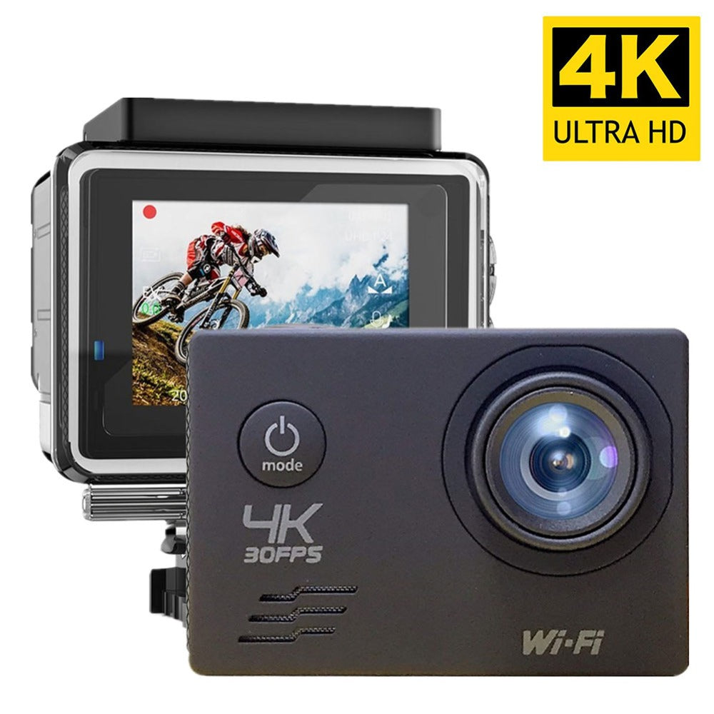 SJ4000 SD3H-2 4K 30FPS WiFi Action Camera Ultra HD Extreme Sports DV Camera with Waterproof Case - Blue