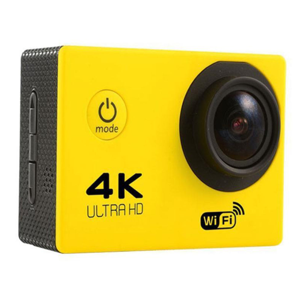 SJ4000 SD3H-2 4K 30FPS WiFi Action Camera Ultra HD Extreme Sports DV Camera with Waterproof Case - Yellow