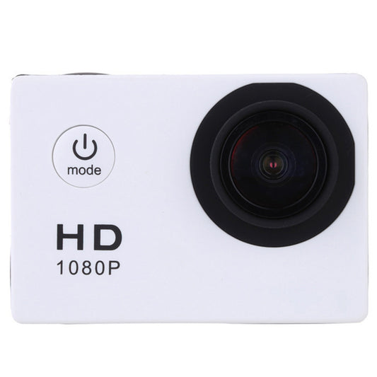 X6000-11 Mini Action Camera 2.0&quot; LCD Screen 1080P Camera Multifunctional Waterproof Riding Recorder for Outdoor Photography - White