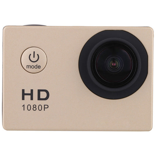 X6000-11 Mini Action Camera 2.0&quot; LCD Screen 1080P Camera Multifunctional Waterproof Riding Recorder for Outdoor Photography - Gold