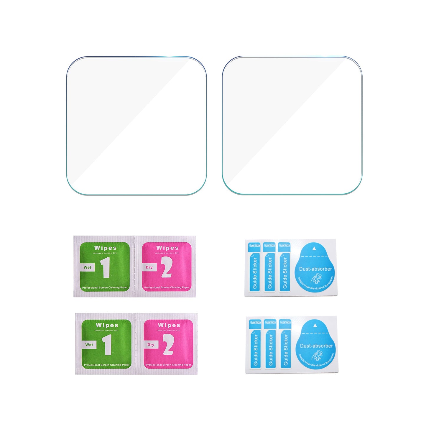 Uniqkart 1111020 2PCS Anti-explosion HD Tempered Glass Screen Protector Film for DJI RS 3 / DJI RS 3 Pro Stabilizer Accessories