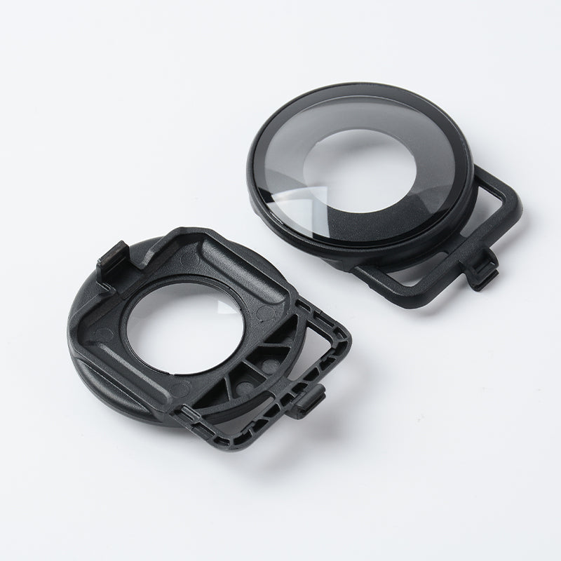 Uniqkart for Insta 360 One RS 2Pcs Action Camera Lens Guards Tempered Glass Lens Protection Cover