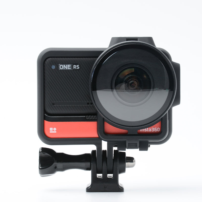 Uniqkart for Insta 360 One RS 2Pcs Action Camera Lens Guards Tempered Glass Lens Protection Cover