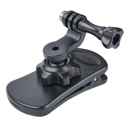 Uniqkart GP-JFM-006 For GoPro / DJI / Insta360 Action Camera 360 Degrees Rotation Backpack Clip Clamp Mount Stand