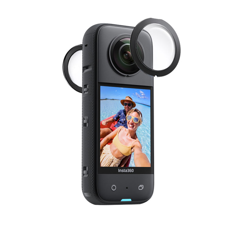 2Pcs Lens Guards for Insta360 One X3 PC Protective Lens Cover Case Set for Action Camera Accessories Waterproof Lens Protector