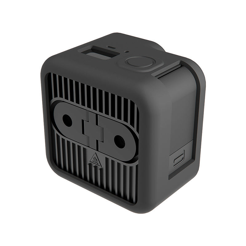 Uniqkart for GoPro Hero 11 Black Mini Camera Dust-proof Silicone Cover Anti-scratch Protective Case - Black