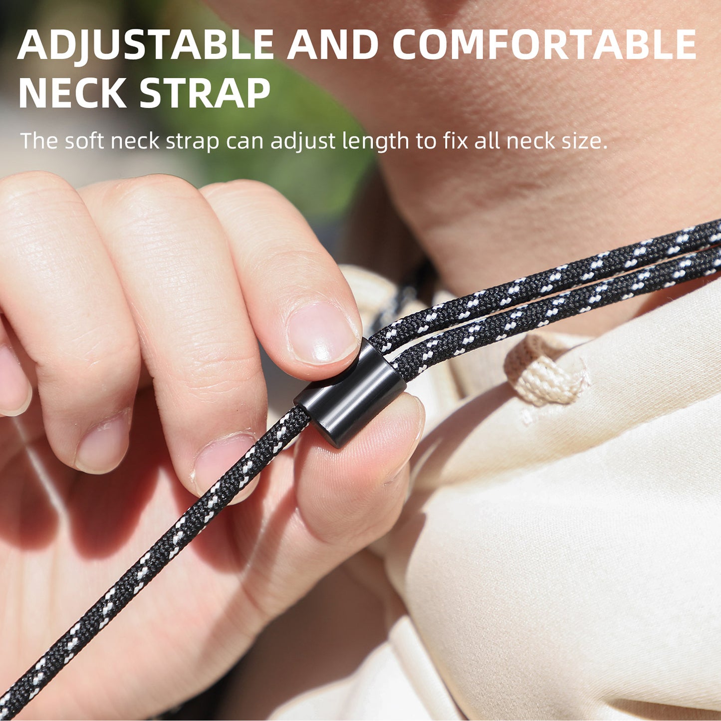 Uniqkart ZJ554 Magnetic Chest Neck Bracket Strap First Person Shooting Neck Holder for Sports Camera