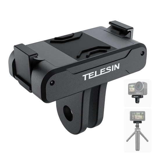 Uniqkart OA-TPM-T04 For DJI Action 3 Nylon+Aluminium Alloy Magnetic Two Claw Camera Adapter