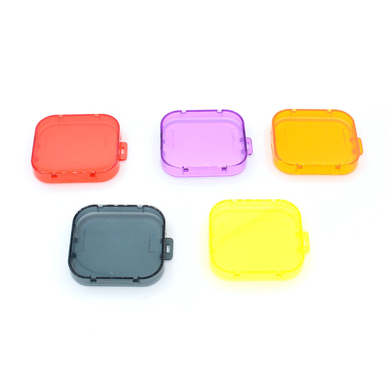 Lens Protective Cap for GoPro Hero 11 Black Mini Action Camera , Anti-scratch PC Lens Cover - Red