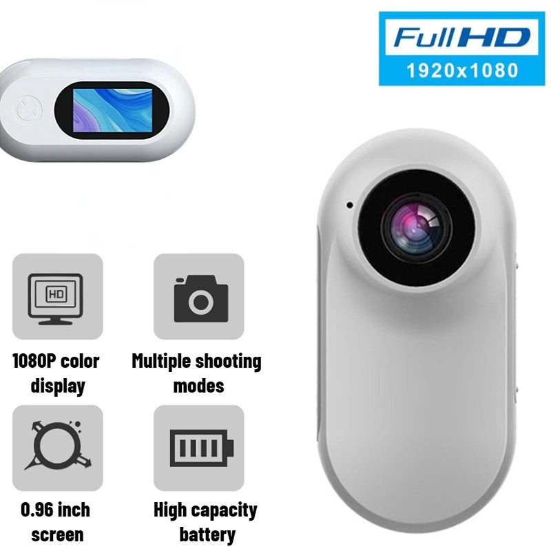 A100 Thumb Camera HD 1080P Mini Action Camera Cycling Anti-shake Magnetic Waterproof Sports Camera (No TF Card) - Black