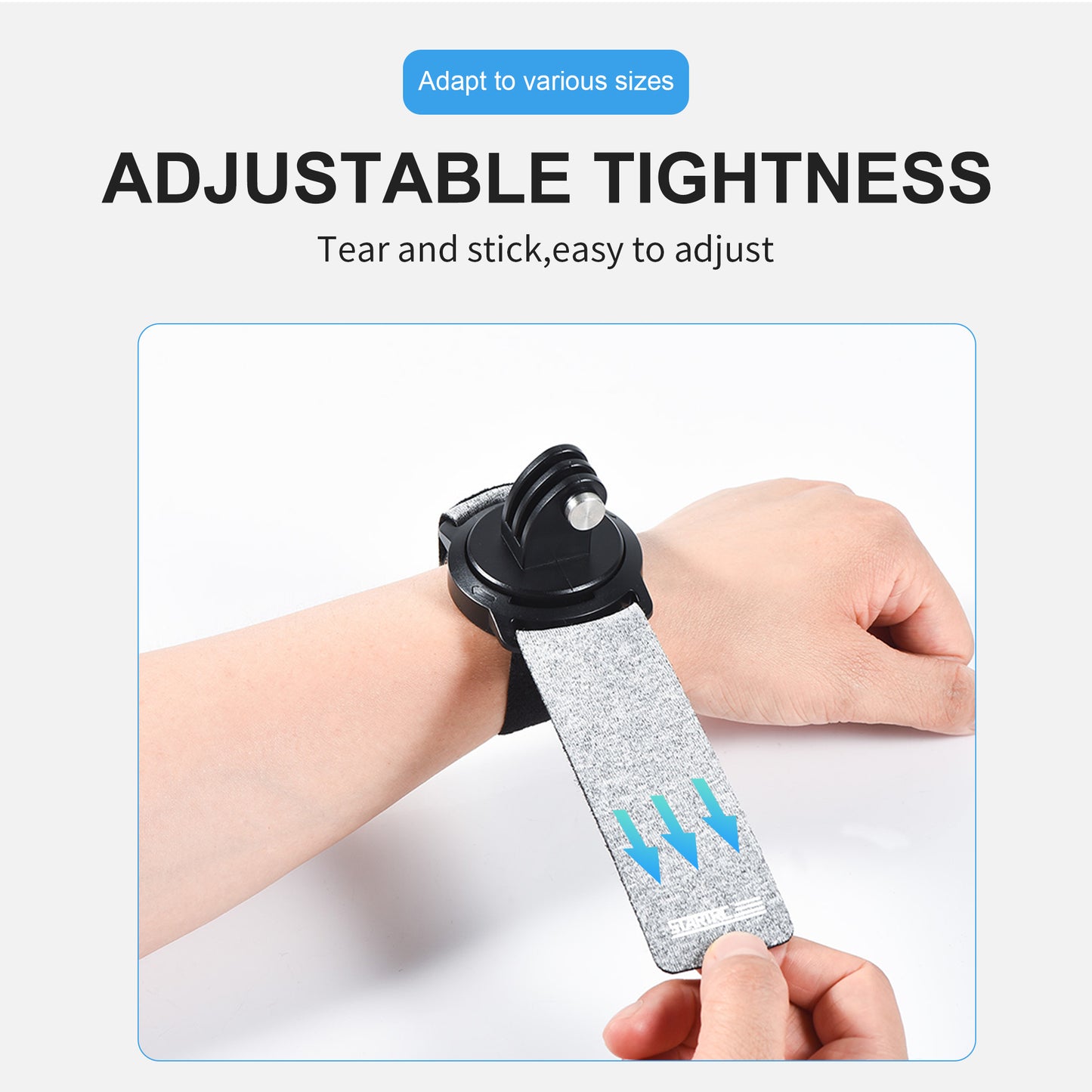 Uniqkart 1122022 Magnetic Quick Release Hand Strap Wrist Belt for GoPro Insta360 Action Camera
