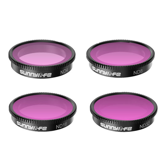 Uniqkart IST-FI9315 4Pcs / Set for Insta360 GO 3 / GO 2 Filter Set Optical Glass ND4+ND8+ND16+ND32 Camera Filter