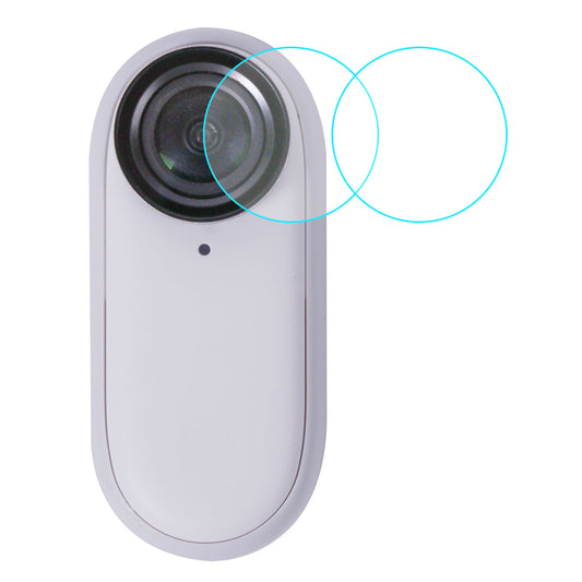 Uniqkart IST-GHM653 2Pcs Lens Protector for Insta360 GO 3 / GO 2 , Tempered Glass Camera Lens Guard Film