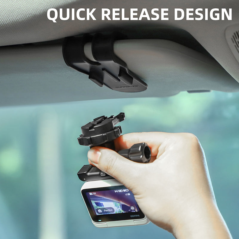 Uniqkart ZJ585 Car Visor Action Camera Mount Adapter Plastic Sport Camera Car Holder