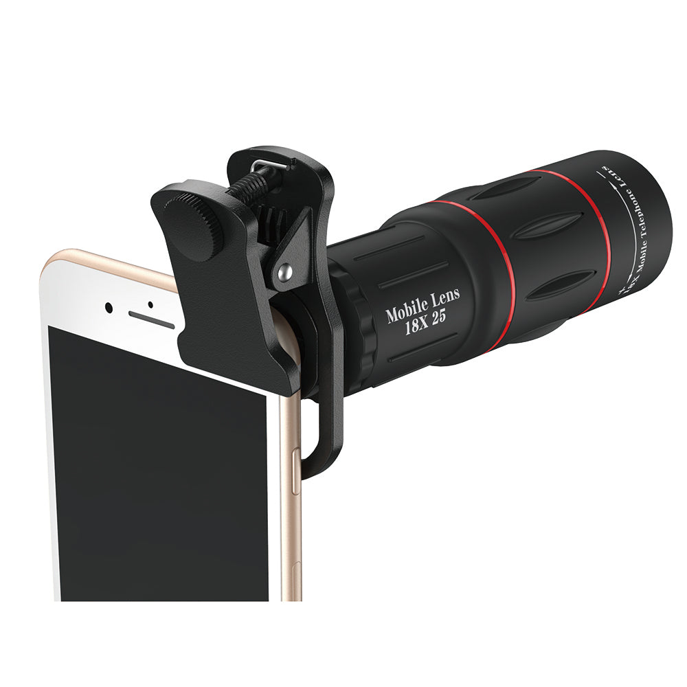 Apexel APL-T18XZJ Universal 18X Telescope Zoom Lens with Mini Desktop Tripod Phone Clip
