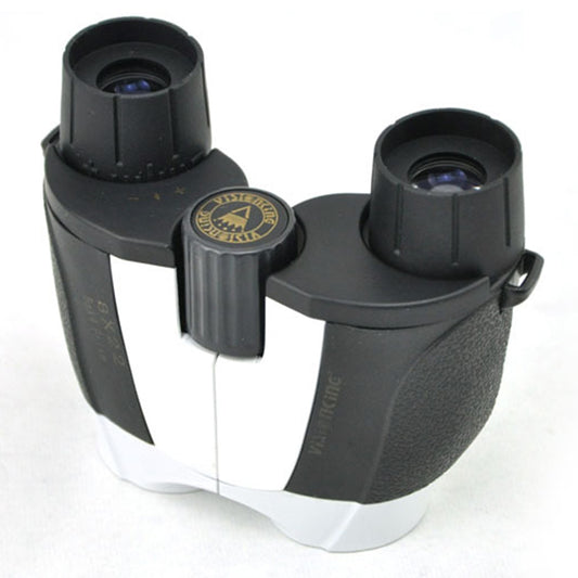Visionking 8X22BL Compact Binoculars BAK4 Prism Waterproof Telescope for Bird Watching Travel - Black  /  White