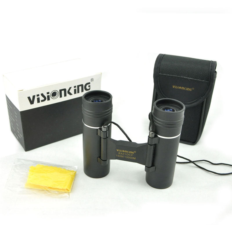 VISIONKING 8X21D Fixed Focus Roof Prism Binoculars for Camping / Hunting / Travelling Portable Mini Binoculars Telescope for Kids