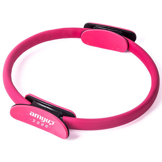 Uniqkart AP6225 Yoga Magic Ring Pilates Circle Exercise Equipment Workout Fitness Training Resistance Support Tool - Rose