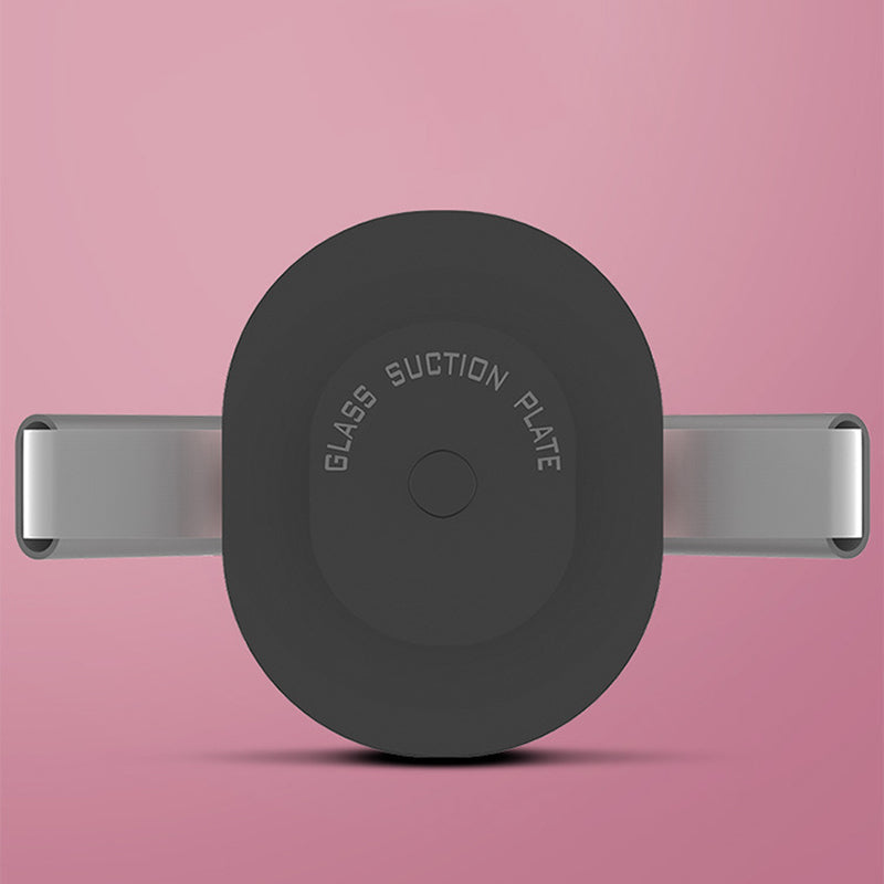 Uniqkart Floor Sit Up Bar Abdominal Muscle Trainer Suction Cup Situps Bar Aid Belly Fitness Weight Loss Body Waist Leg Slimming Equipment - Pink/Grey