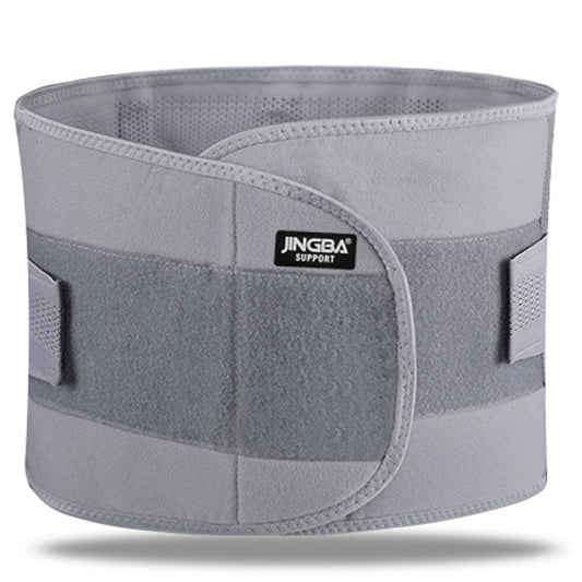 Jingba Support 7052 Sports Compression Waist Support Band Weightlifting Fitness Basketball Waist Strap Protective Gear - Grey/S
