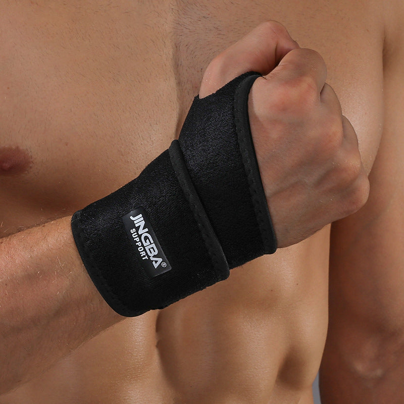 JINGBA SUPPORT 1008 1Pc Compression Wrist Wrap Wrist Support Brace for Women Men, Adjustable Support Wrist Splint Fit Right Left Hand for Arthritis Tendonitis - Black