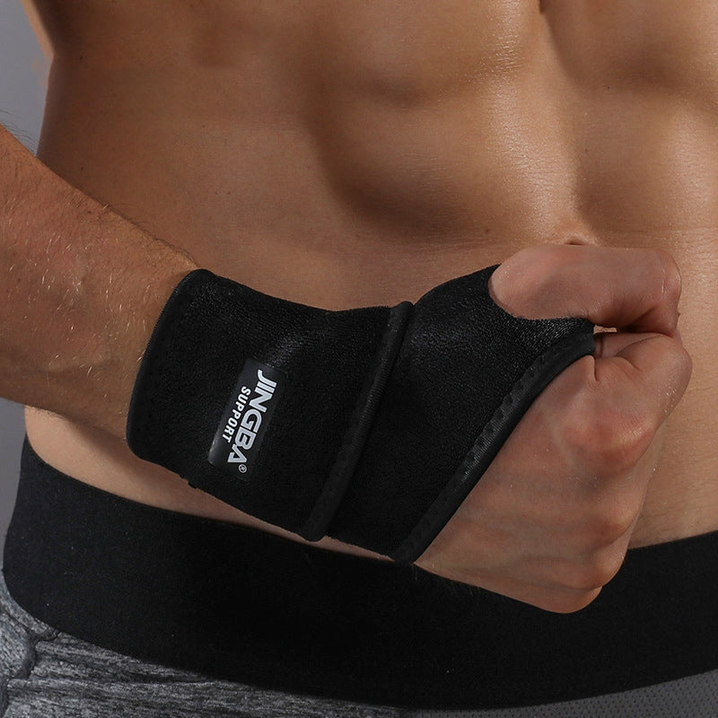 JINGBA SUPPORT 1008 1Pc Compression Wrist Wrap Wrist Support Brace for Women Men, Adjustable Support Wrist Splint Fit Right Left Hand for Arthritis Tendonitis - Black