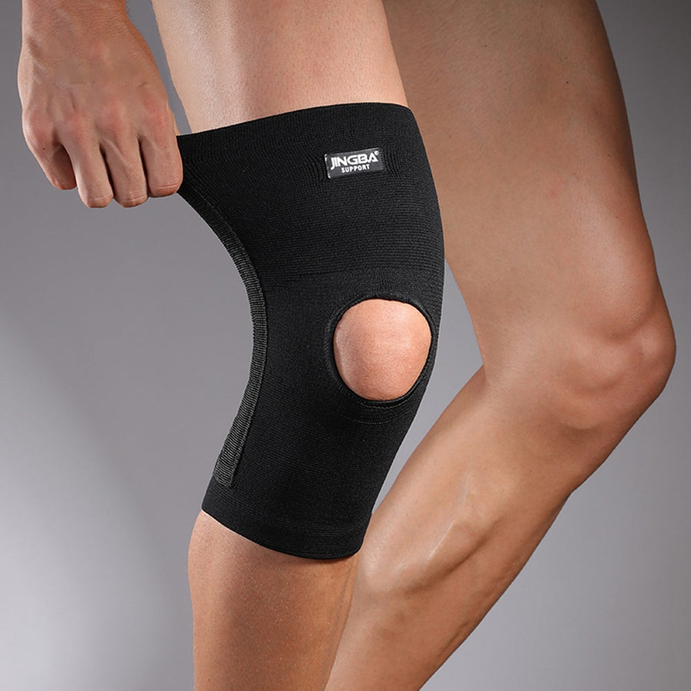 JINGBA SUPPORT 0367 1Pc Non-slip Knee Pads Elastic Knee Support Brace Breathable Kneecap for Climbing Hiking Basketball Sports Protection Gear - 2XL / 3XL