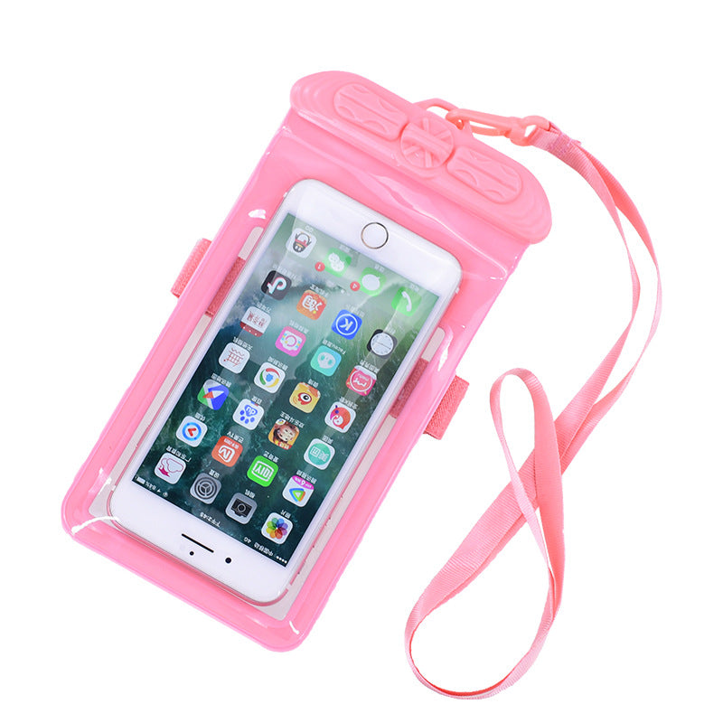 T-35N Waterproof Bag for Under 5.2-inches Mobile Phone Beach Pool Phone Dry Bag with Strap for Swimming - Blue