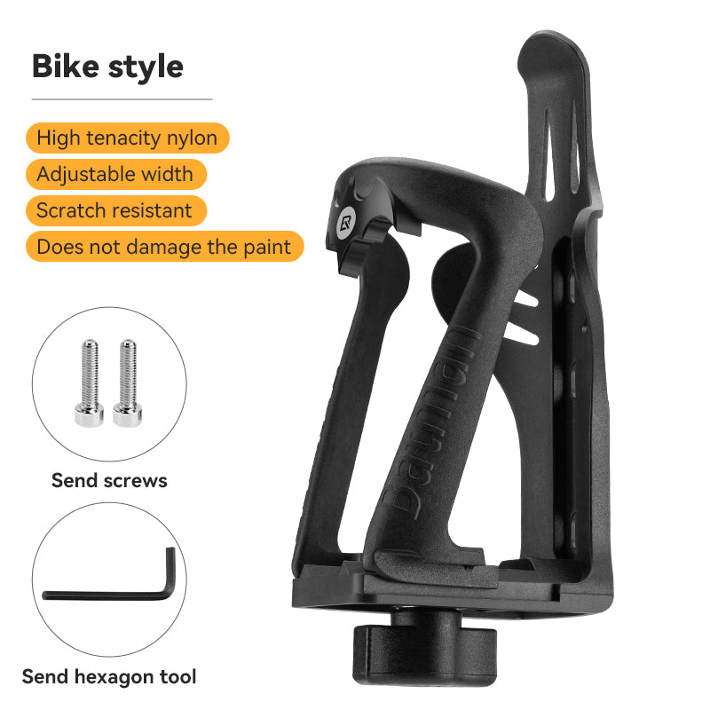 Rockbros 1D Bike Water Bottle Cage Bicycle Cycling Adjustable Width Nylon Bottle Holder Rack