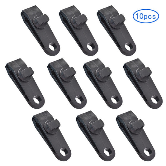 Uniqkart SLPJ-007 10Pcs Tarp Clips Clamps Heavy Duty Lock Grip Fasteners Tent Clips Holder Pool Canopy Cover Bungee Cord Clip