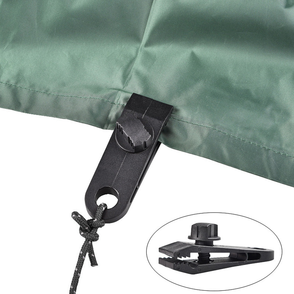 Uniqkart SLPJ-007 10Pcs Tarp Clips Clamps Heavy Duty Lock Grip Fasteners Tent Clips Holder Pool Canopy Cover Bungee Cord Clip