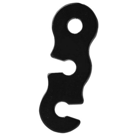 Uniqkart SYFSK-JS001 Aluminum Alloy Camping Tent Wind Rope S Type Adjustable Fastener Cord Buckle - Black