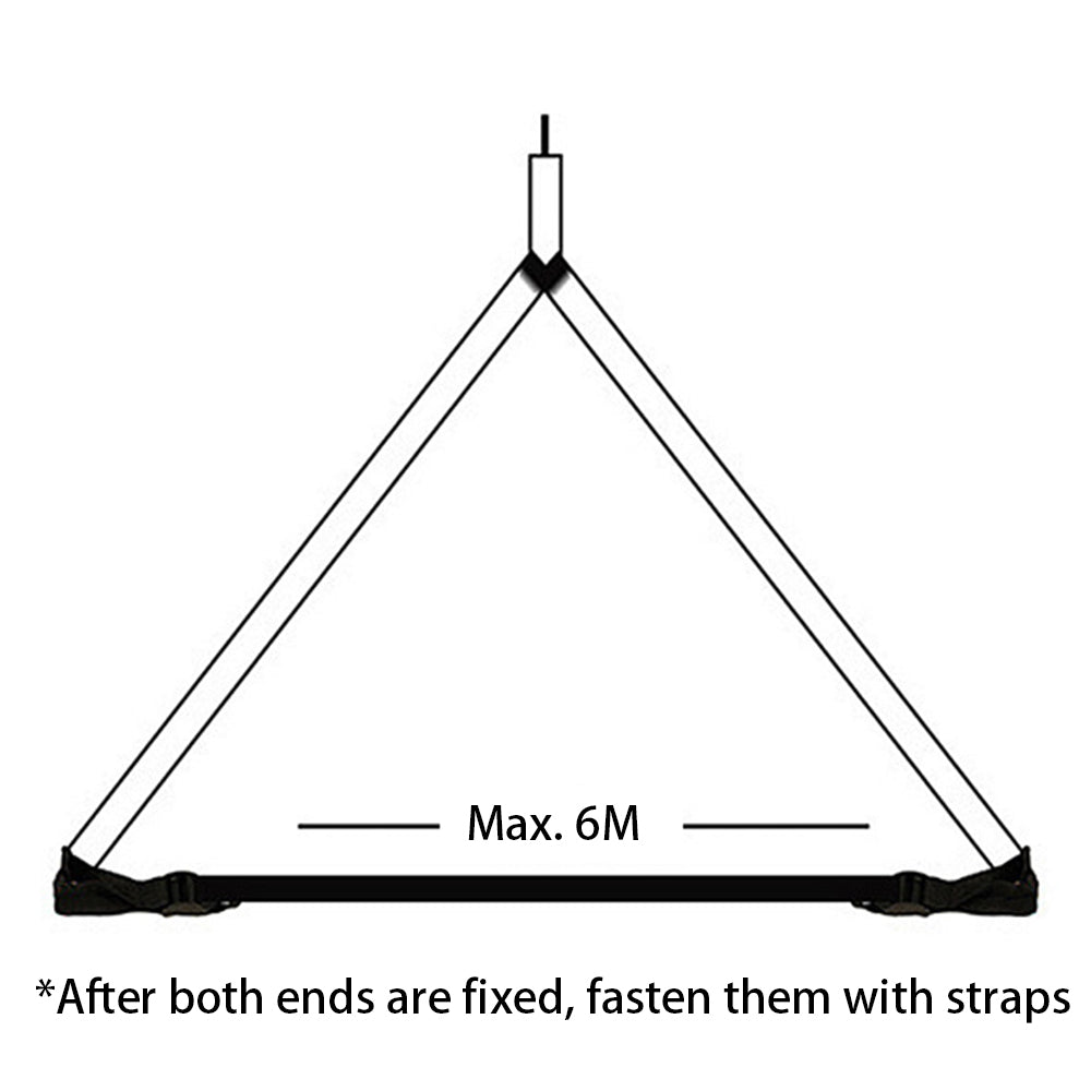Uniqkart 6m Awning Rod Holder Band Outdoor Camping Canopy Tent Pole Holder Fixing Strap