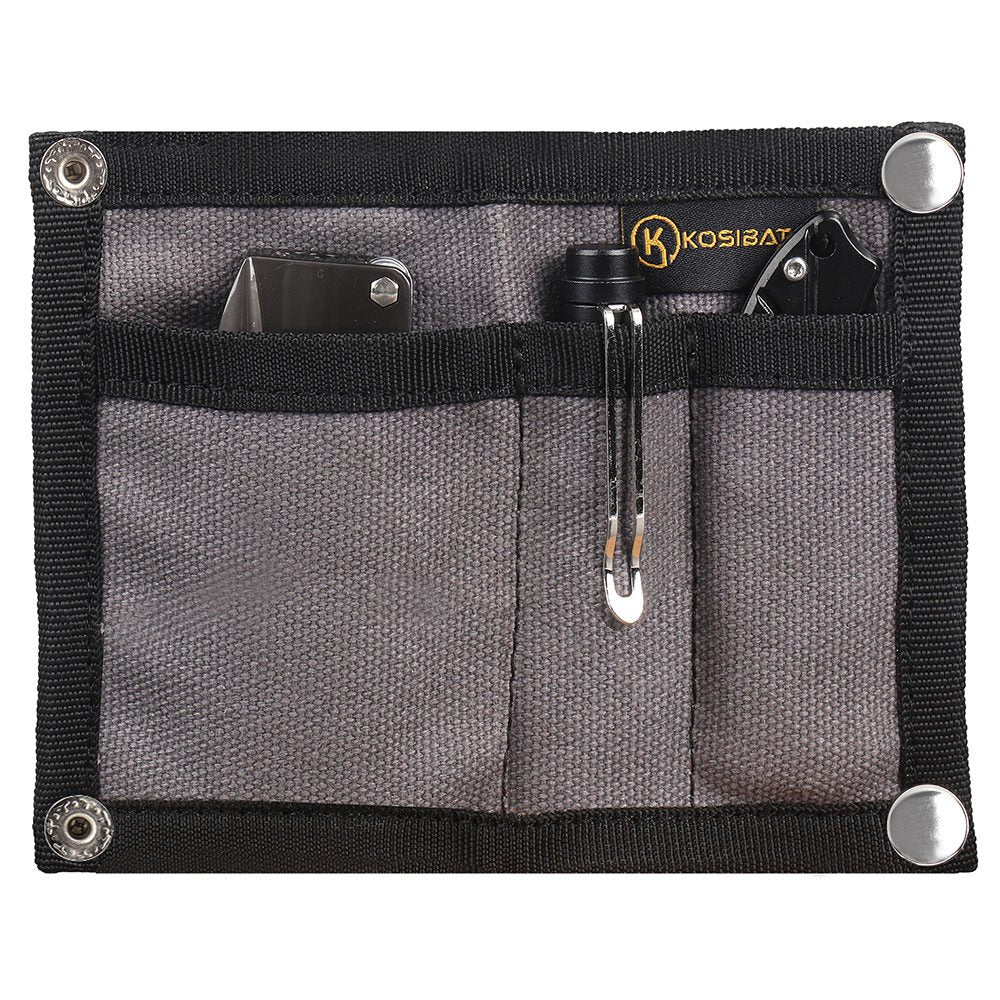 Uniqkart H241 Portable Outdoor Tactical EDC Tool Storage Bag Foldable Credit Card Holder Pouch - Dark Grey