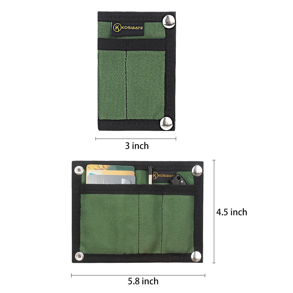 Uniqkart H241 Portable Outdoor Tactical EDC Tool Storage Bag Foldable Credit Card Holder Pouch - Dark Grey