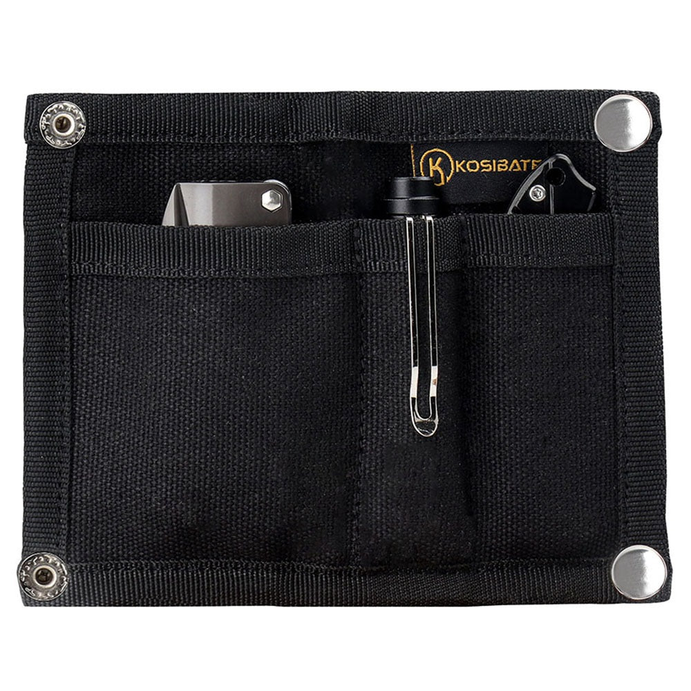 Uniqkart H241 Portable Outdoor Tactical EDC Tool Storage Bag Foldable Credit Card Holder Pouch - Black