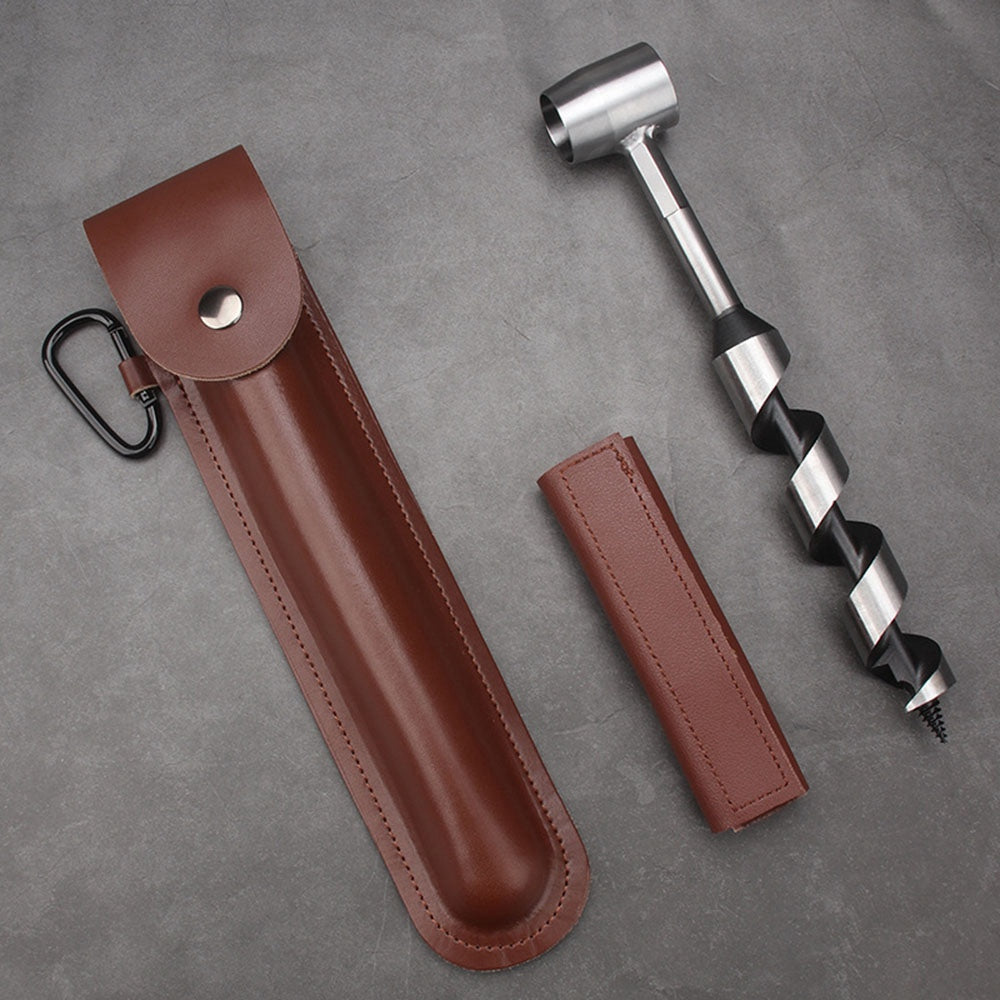 H237 Hand Auger Wrench Auger Drill Multifunction Tools Kit for Survival Outdoor, Manual Auger, Jungle Camping