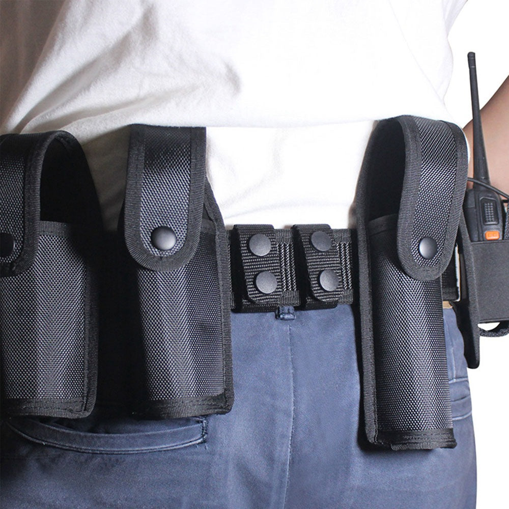 H-142 2Pcs Nylon Belt Keeper Outdoor Tactical Waist Belt Loop Buckle Band with Two Snap Buttons