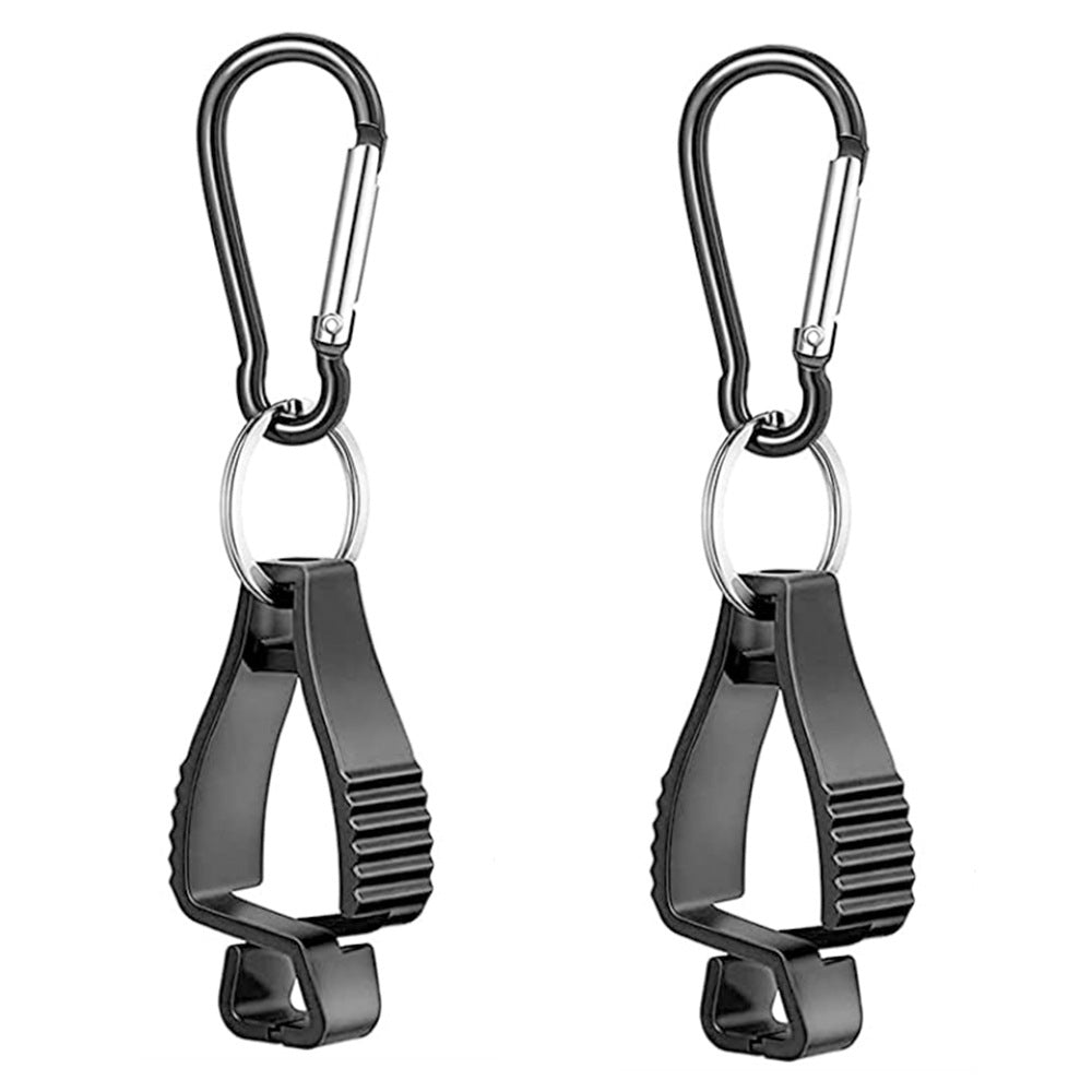 Uniqkart 2Pcs Multi-function Outdoor Work Belt Clip Safety Work Glove Clips for Glasses Hats Helmets Towel Tool