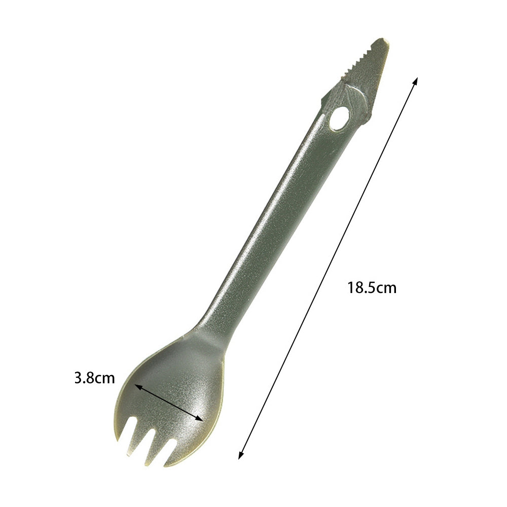 Uniqkart 5Pcs 3-in-1 Outdoor Camping Picnic Cutlery Plastic Spoon Fork Knife Tableware (BPA Free, No FDA Certificate)
