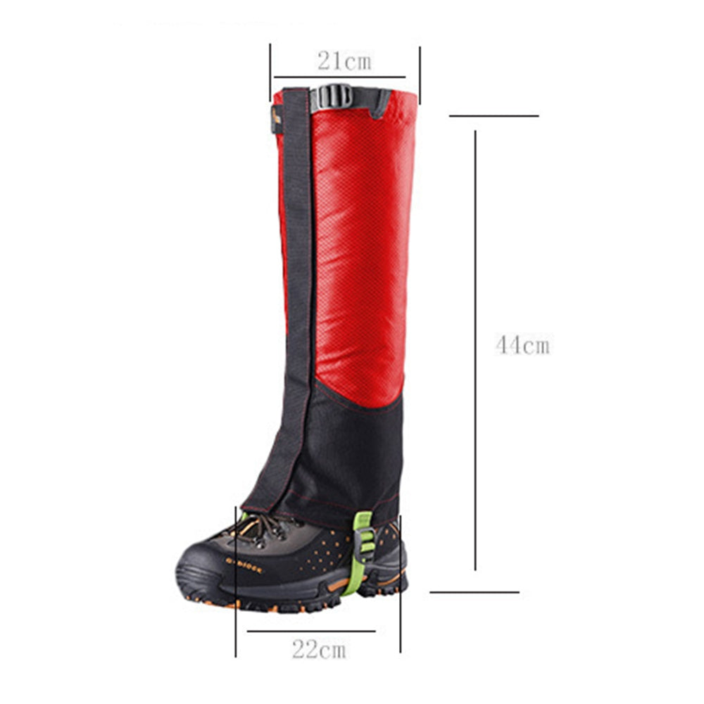 Uniqkart 1 Pair Oxford Cloth Adjustable Shoe Gaiter Snow Boot Gaiter Leg Gaiter Hiking Gaiter for Hunting Skiing Motorcycle Snowshoeing, Size L