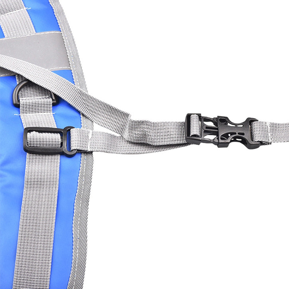 Uniqkart 1 Pair Adjustable Backpack Straps Replacement Shoulder Strap with D-ring - Blue